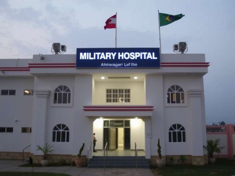 Hospital staff discussing patient care in modern facility